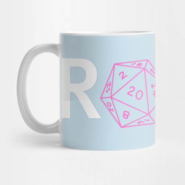 Roll. RPG Shirt white and pink by Pixel-Meanagerie